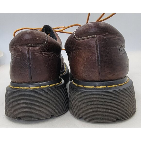 Vintage Dr. Martens 9369 Brown Low Top Chunky Shoes Mens Size 7 Womens Size 8 - Picture 3 of 12